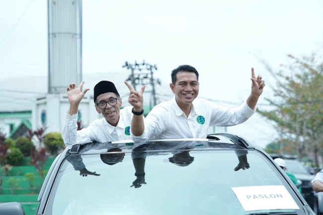 Bupati Muhammad Fadhil Arief bersama Wabup Bakhtiar kembali maju Pilkada 2024. [Instagram @mfadhilarief]